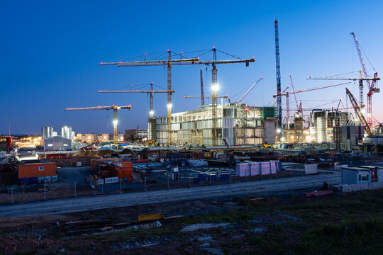 Erschlie&szlig;ung der Gro&szlig;baustelle