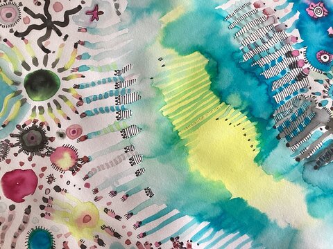Abstract hand drawn background 