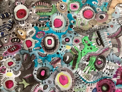 Abstract hand drawn background 