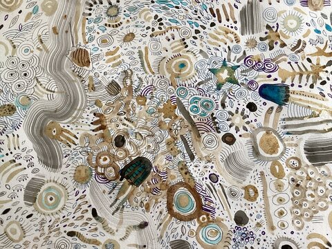 Abstract hand drawn background 