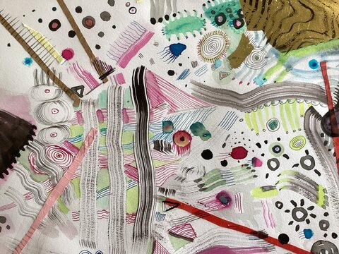 Abstract hand drawn background 