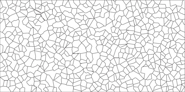 Crystal Voronoi Diagram Background for Website, Fabric Print. Vector Pattern with Geometric Lines and Nature-Inspired Elements for Wallpaper, Decor, and Artful Surfaces. Broken Glass Quartz natural. 