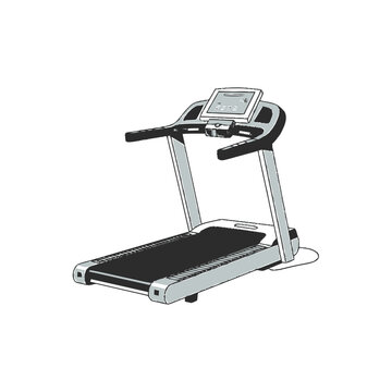 Treadmill for home gym use.