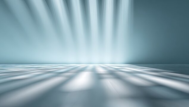 Abstract Light Rays and Shadows on Textured Floor.