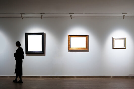 blank frame in gallery