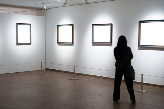 blank frame in gallery