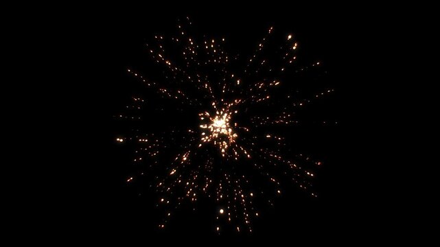 2D Glowing golden light sparks and particles flare on black background. Gold glitter magic shimmer, glowing golden light sparkle glitter light tail, shining stars dust bokeh glitter awards dust. 4k