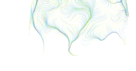 Naklejka premium Abstract artwork featuring delicate, colorful lines. Perfect for modern design background
