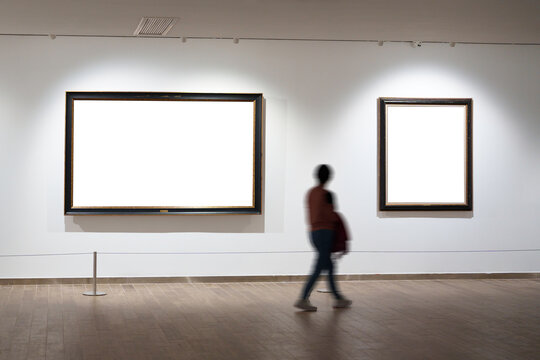 blank frame in gallery