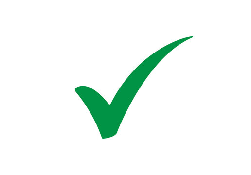 green check tick mark sign icon transparent background png file type stock photo
