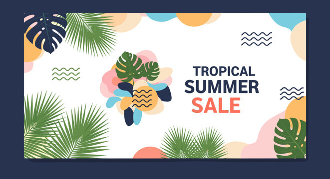 A vibrant and modern graphic showcasing a palm leaf paired with crisp geometric lines. Perfect for creating a fresh and dynamic look in marketing mate