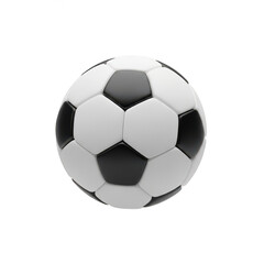 Fototapeta premium Black and white football icon isolated on transparent background, png