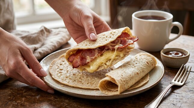 Potters Staffordshire Oatcake &ndash; Traditional British Oat Pancake Wrap