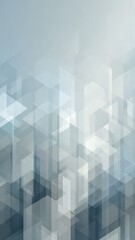 Fototapeta premium Abstract geometric hexagon background in blue gray tones, modern polygonal 3D cubes pattern with copy space