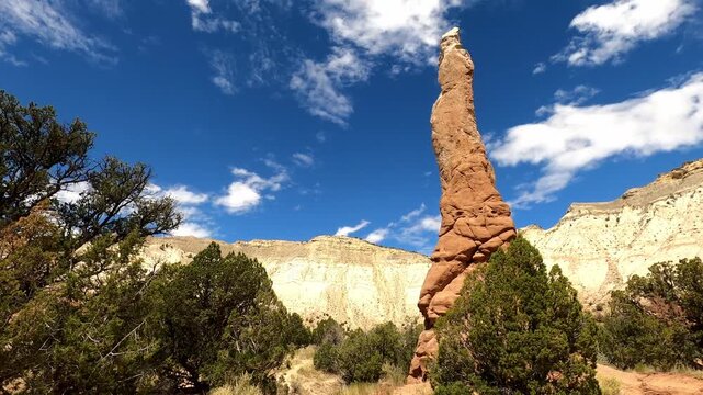 Utah 0393 Kodachrome Basin monolithic stone spires sandstone spires and columns called sand pipes or clastic dikes