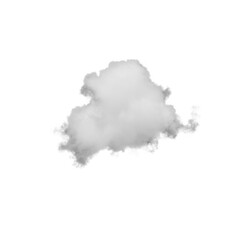Obraz premium White smoke plume isolated on black background. Abstract vapor cloud for special effects and overlay use. Transparent style cutout for design and compositing..