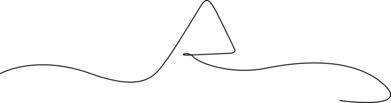 Simple snake illustration with triangular head Vector