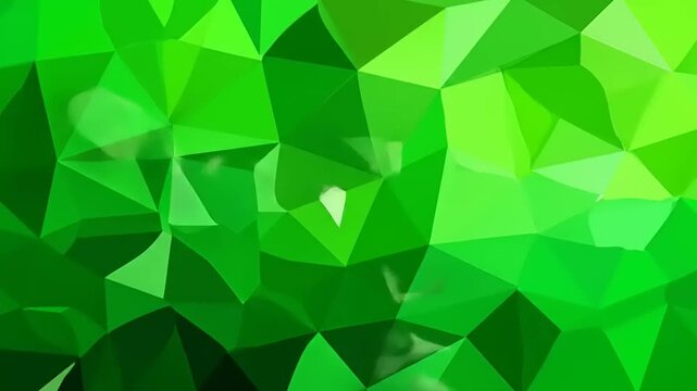 Abstract geometric green polygon background digital illustration for design