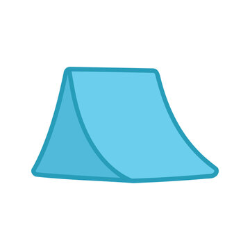 Stylized blue skate ramp invites skateboarding enthusiasts to practice new tricks and hone their skills
