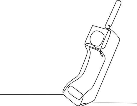 Vintage flip phone on a flat surface Vector
