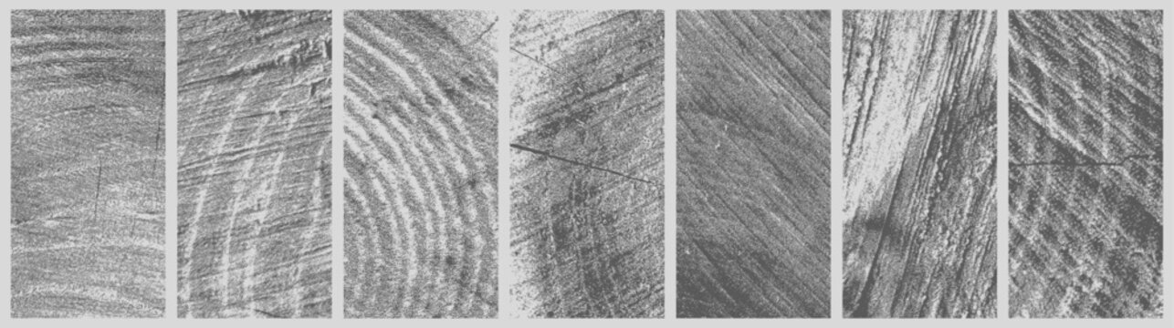 Set of grey charcoal sketch textures overlay.Hand drawn graphite texture strips collection.Monochrome pencil texture abstract pack.grunge texture for graphic design.