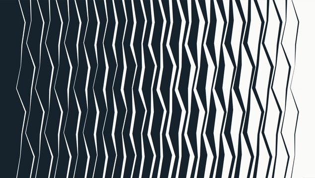 A parametric pattern with curves creating an angular design. Lines create dynamic movement. Abstract geometric background. Illustration for brochure, poster, cover, card, presentation, flyer or banner