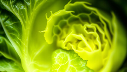 Obraz premium napa cabbage texture . macro shot, Side lit. White tone