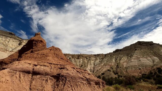 Utah 0396 Kodachrome Basin monolithic stone spires sandstone spires and columns called sand pipes or clastic dikes