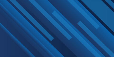 Obraz premium Abstract geometric background with dynamic blue diagonal stripes and layered shadows.10eps,vector illustration.walpaper