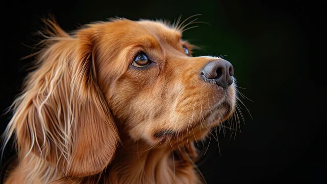 portrait of a golden retriever