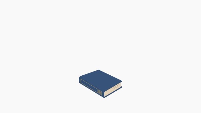 Animated Stack of Colorful Books