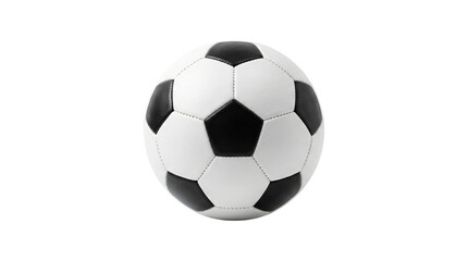 Fototapeta premium 3D realistic black and white soccer ball isolated on white background for sports marketing