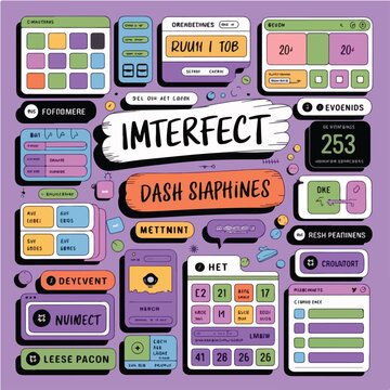 Hand-Drawn UI Kit with Doodle Dashboards, Sketchy Apps, and Imperfect Interface Elements