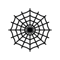 Obraz premium Tangled Spider Web Trap Halloween Decoration Icon