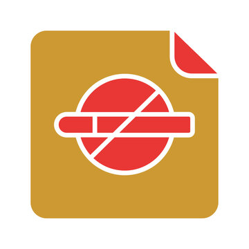 Nicotine Patch Icon Design