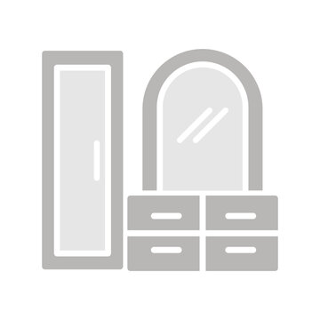 Dressing Table Icon Design