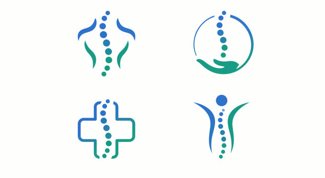 Spinal alignment and chakra system illustrations