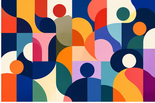 Abstract pattern symbolizing diversity and inclusion