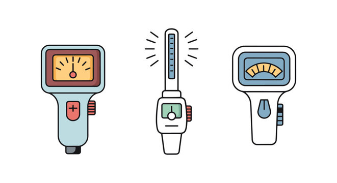 Peak Flow Meter Line art abstract decorative illustration vector