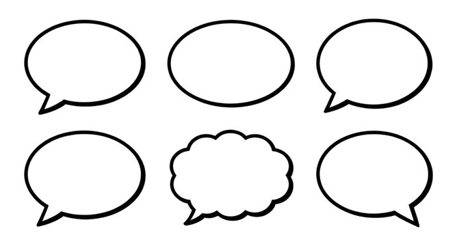 speech, bubble, cartoon, dialog, chat, message, talk, comic, cloud, shape, icon, communication, text, symbol, design, illustration, simple