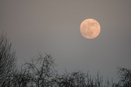 Der Mond am Himmel