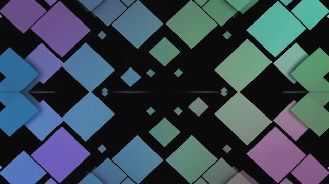 Abstract Diamond Shapes Flowing Geometric Background with Pastel Colors