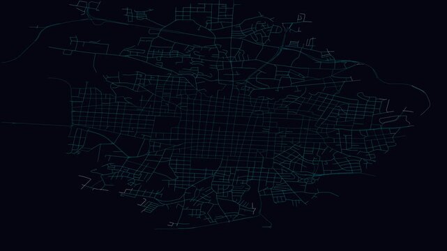 San Jos&eacute;, Costa Rica, City Infrastructure Expansion Animation, Urban Visualization Technology