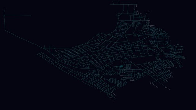 Pointe-Noire, Congo (Brazzaville), City Infrastructure Expansion Animation, Urban Visualization Technology