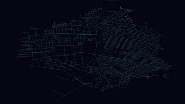 Niamey, Niger, City Infrastructure Expansion Animation, Urban Visualization Technology