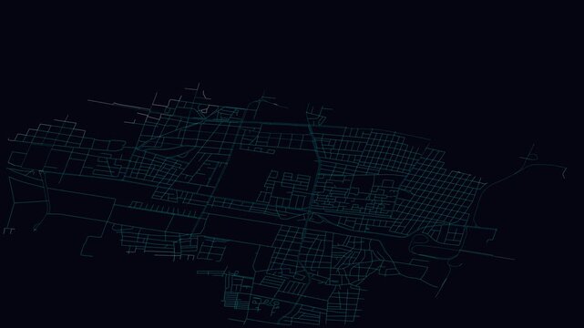 Maracay, Venezuela, City Infrastructure Expansion Animation, Urban Visualization Technology