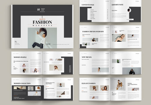 Minimal Fashion Magazine Landscape Template
