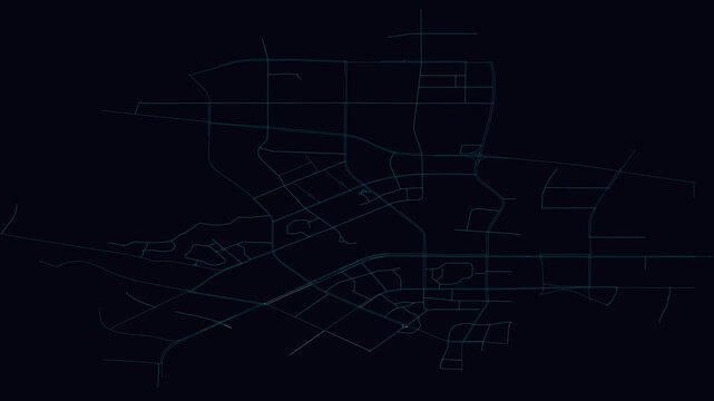 Huzhou, China, City Infrastructure Expansion Animation, Urban Visualization Technology