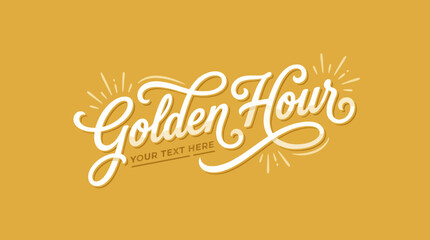 A vibrant golden hour theme activates your imagination  this artwork features elegant typography ideal for seasonal greetings, branding, or artistic projects leveraging its warmth. © Jinliu