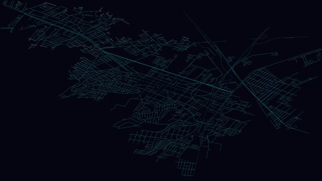 Ecatepec, Mexico, City Infrastructure Expansion Animation, Urban Visualization Technology